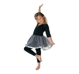 Svart ballerinadräkt med kjol