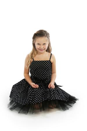 GIRLS - SUMMER DRESSES - Dot black